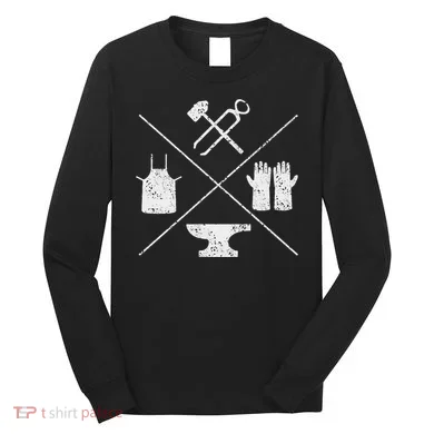 Blacksmithy Tools Blacksmithing Forging Blacksmith Long Sleeve Shirt