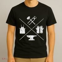 Blacksmithy Tools Blacksmithing Forging Blacksmith T-Shirt thumb 3