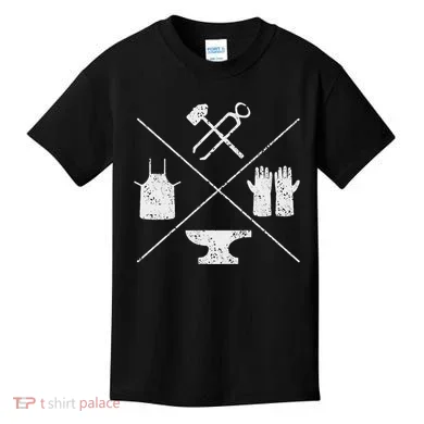 Blacksmithy Tools Blacksmithing Forging Blacksmith Kids T-Shirt