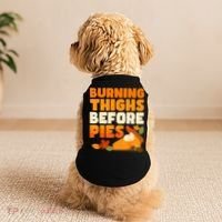Burning Thighs Before Pies Thanksgiving Turkey Running Trot Doggie Tank thumb 2