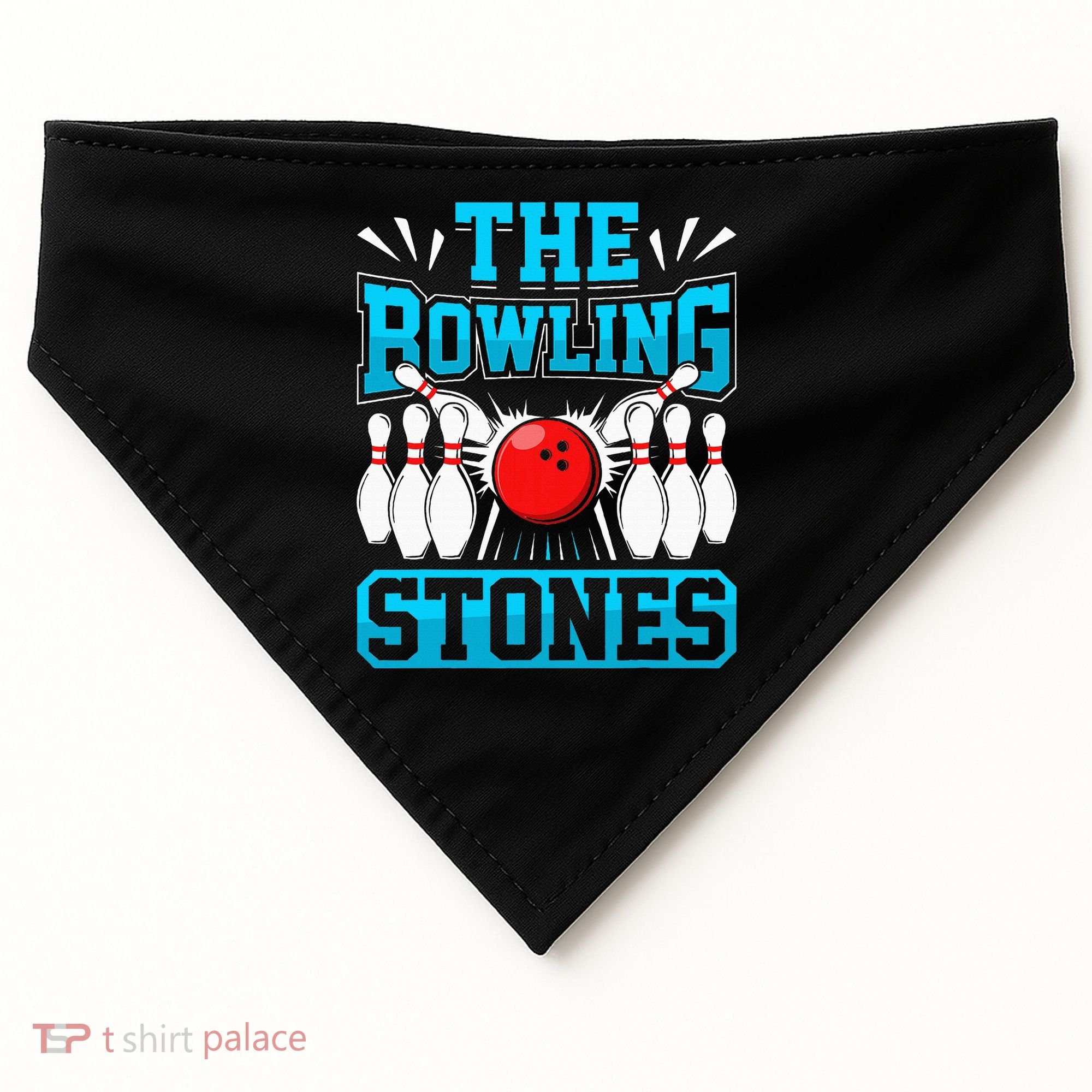 Bowling The Bowling Stones USA-Made Doggie Bandana