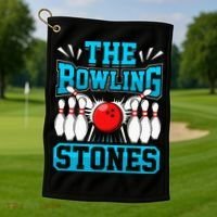 Bowling The Bowling Stones Golf Towel thumb 1