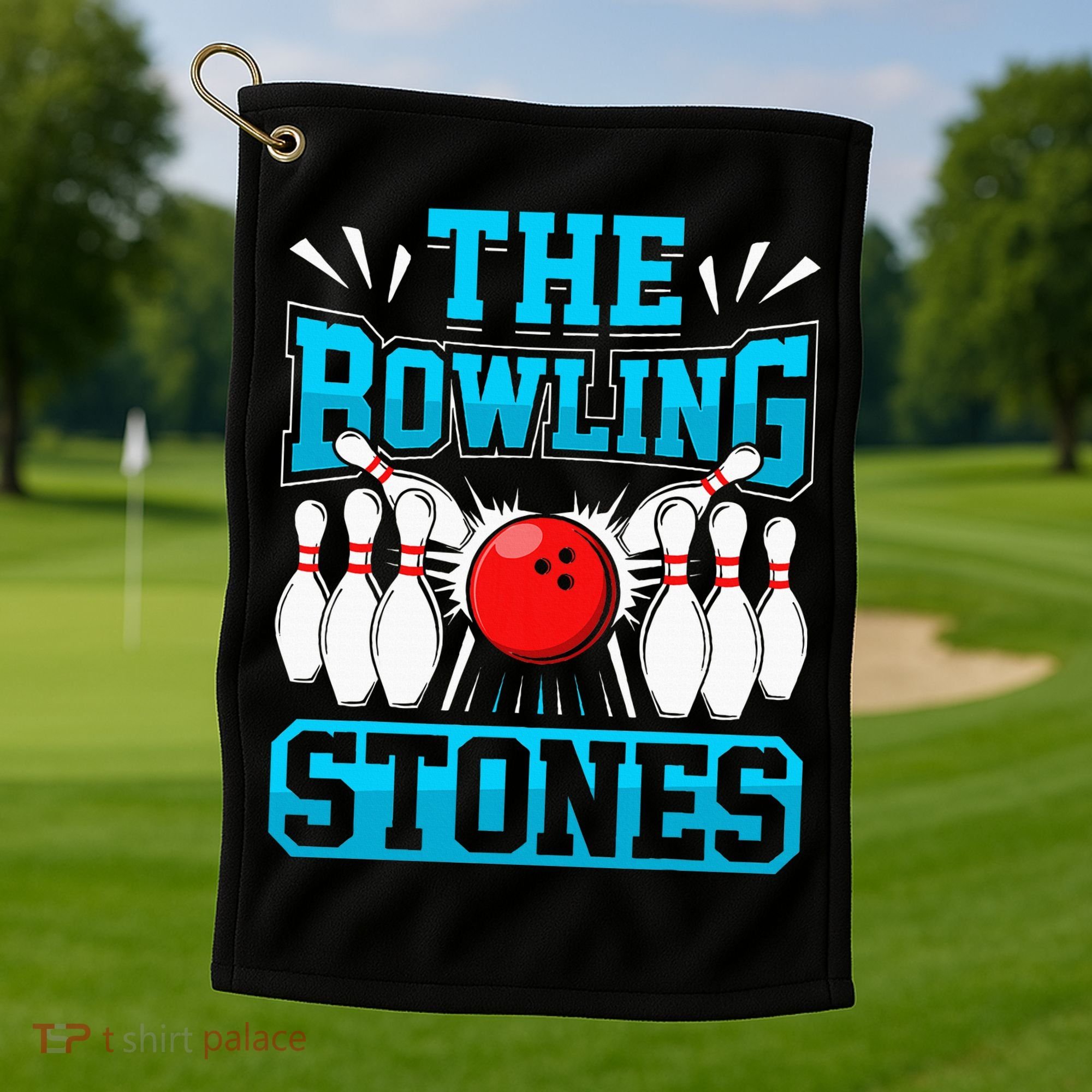 Bowling The Bowling Stones Golf Towel