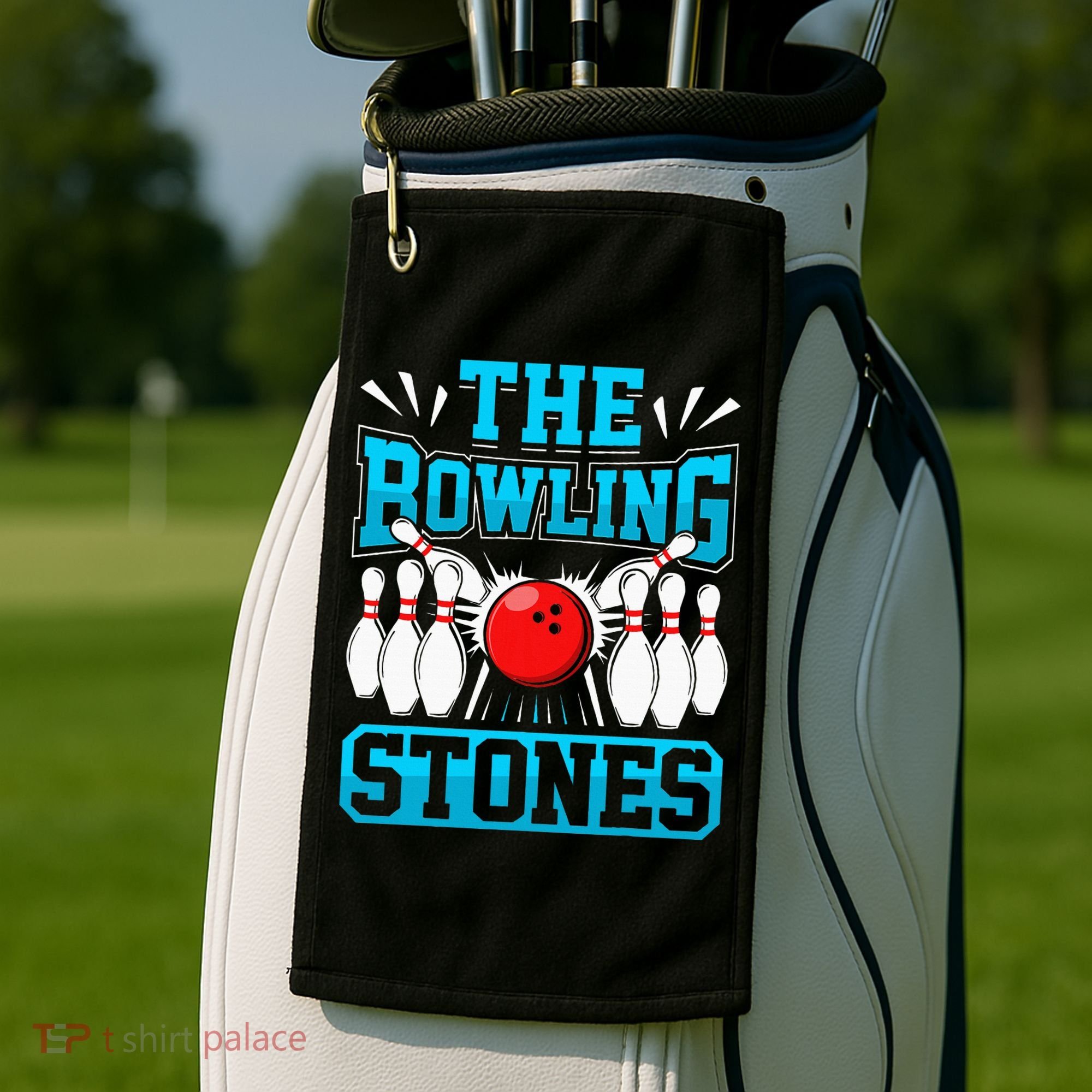 Bowling The Bowling Stones Golf Towel