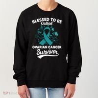 Blessed To Be Called Ovarian Cancer Survivor Awareness Long Sleeve Women's Sweatshirt thumb 0