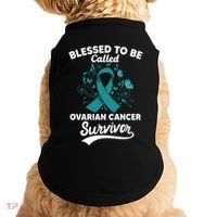 Blessed To Be Called Ovarian Cancer Survivor Awareness Long Sleeve Doggie Tank thumb 0