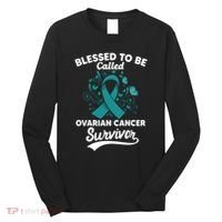 Blessed To Be Called Ovarian Cancer Survivor Awareness Long Sleeve Long Sleeve Shirt thumb 0