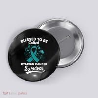 Blessed To Be Called Ovarian Cancer Survivor Awareness Long Sleeve Button thumb 0