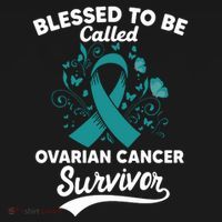 Blessed To Be Called Ovarian Cancer Survivor Awareness Long Sleeve Women's Hoodie thumb 2