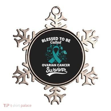 Blessed To Be Called Ovarian Cancer Survivor Awareness Long Sleeve Ornament
