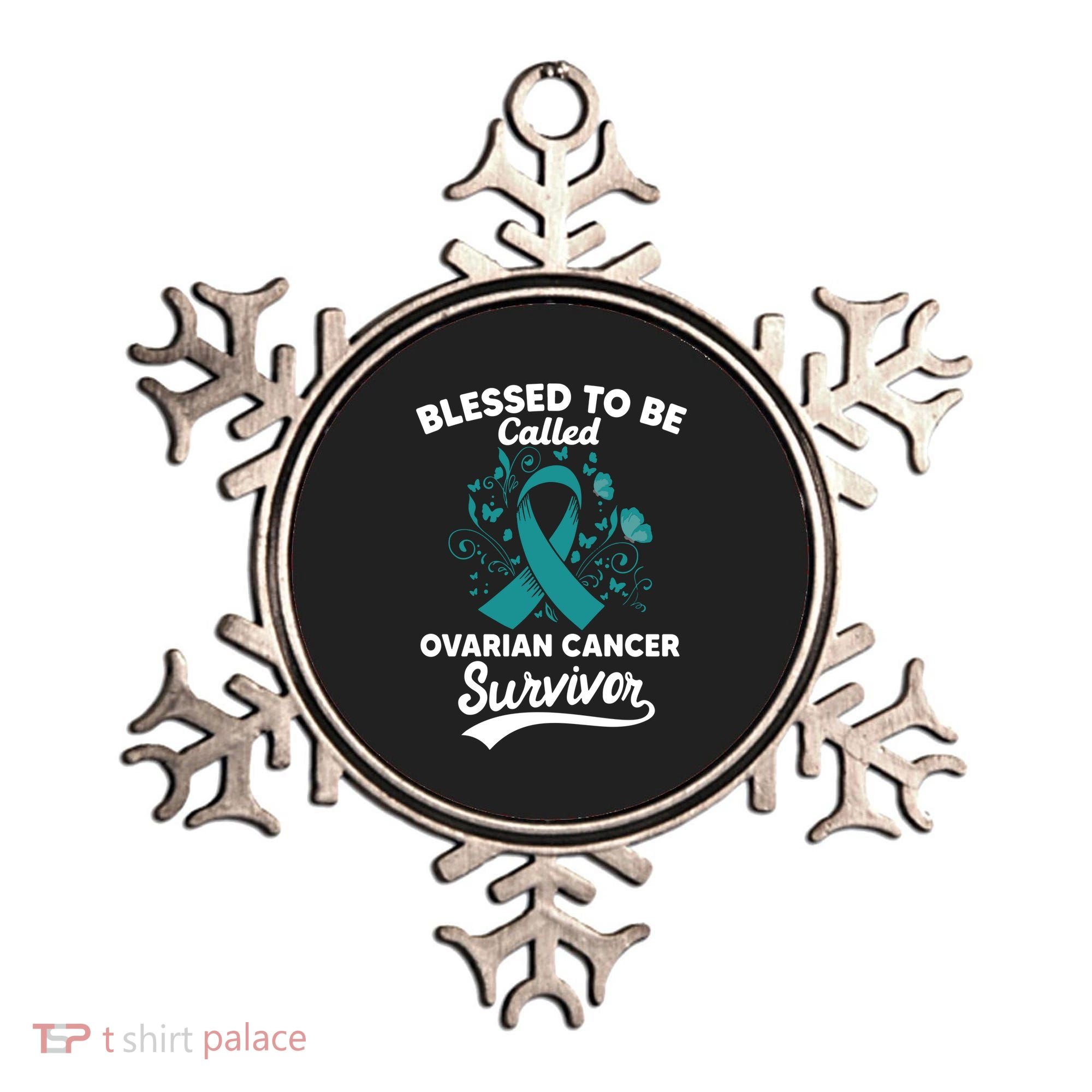Blessed To Be Called Ovarian Cancer Survivor Awareness Long Sleeve Ornament