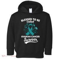 Blessed To Be Called Ovarian Cancer Survivor Awareness Long Sleeve Toddler Hoodie thumb 0