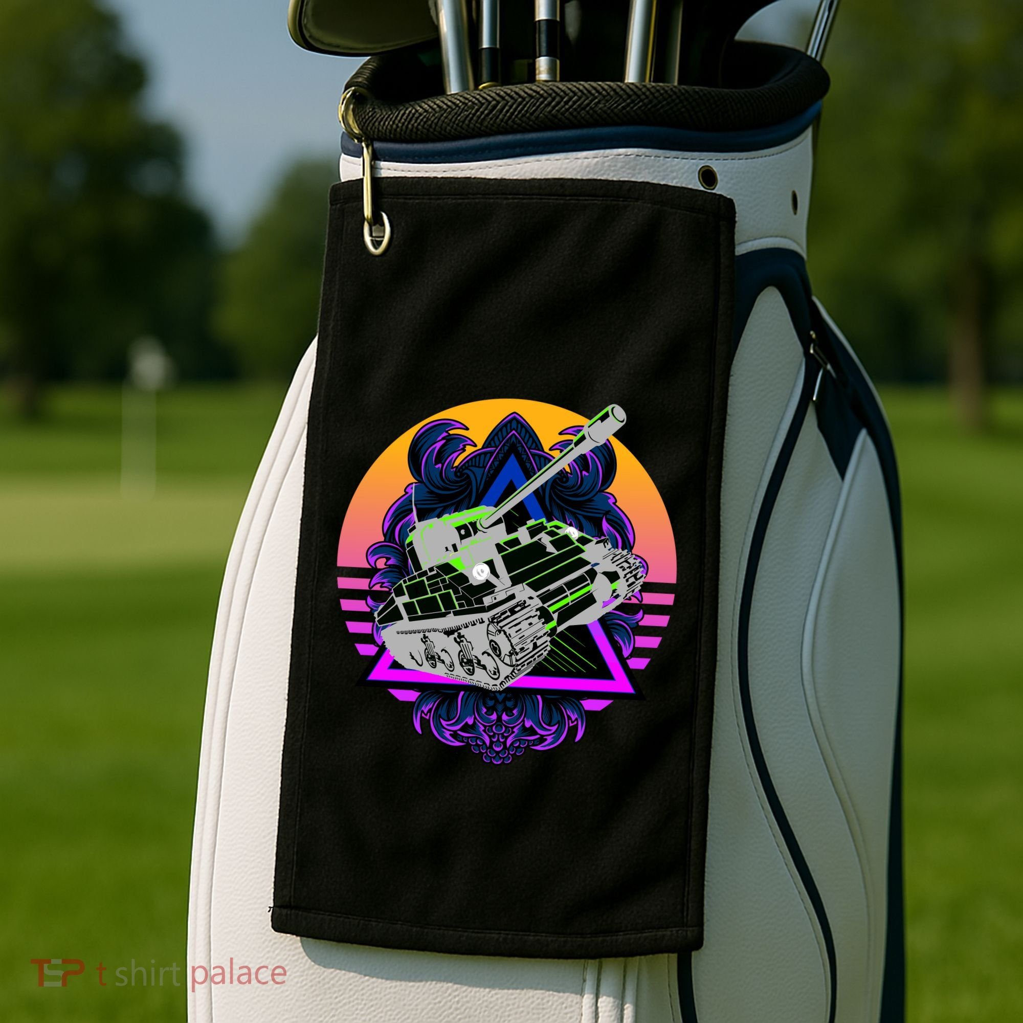 Battle Tank Golf Towel
