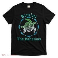 Bimini, The Bahamas Vintage Tribal Turtle Gift T-Shirt thumb 0