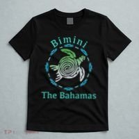 Bimini, The Bahamas Vintage Tribal Turtle Gift T-Shirt thumb 5