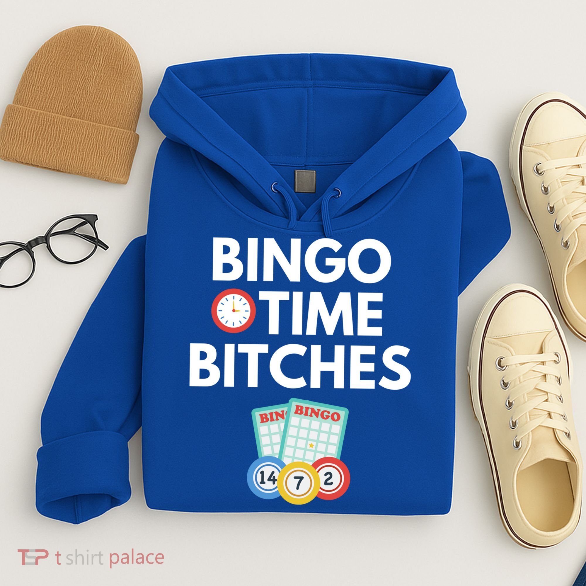 Bingo Time Bitches Funny Bingo Player Game Lover Gift Humor Cute Gift Hoodie