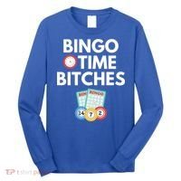 Bingo Time Bitches Funny Bingo Player Game Lover Gift Humor Cute Gift Long Sleeve Shirt thumb 0