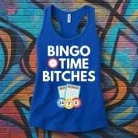 Bingo Time Bitches Funny Bingo Player Game Lover Gift Humor Cute Gift Women's Tank Top thumb 3