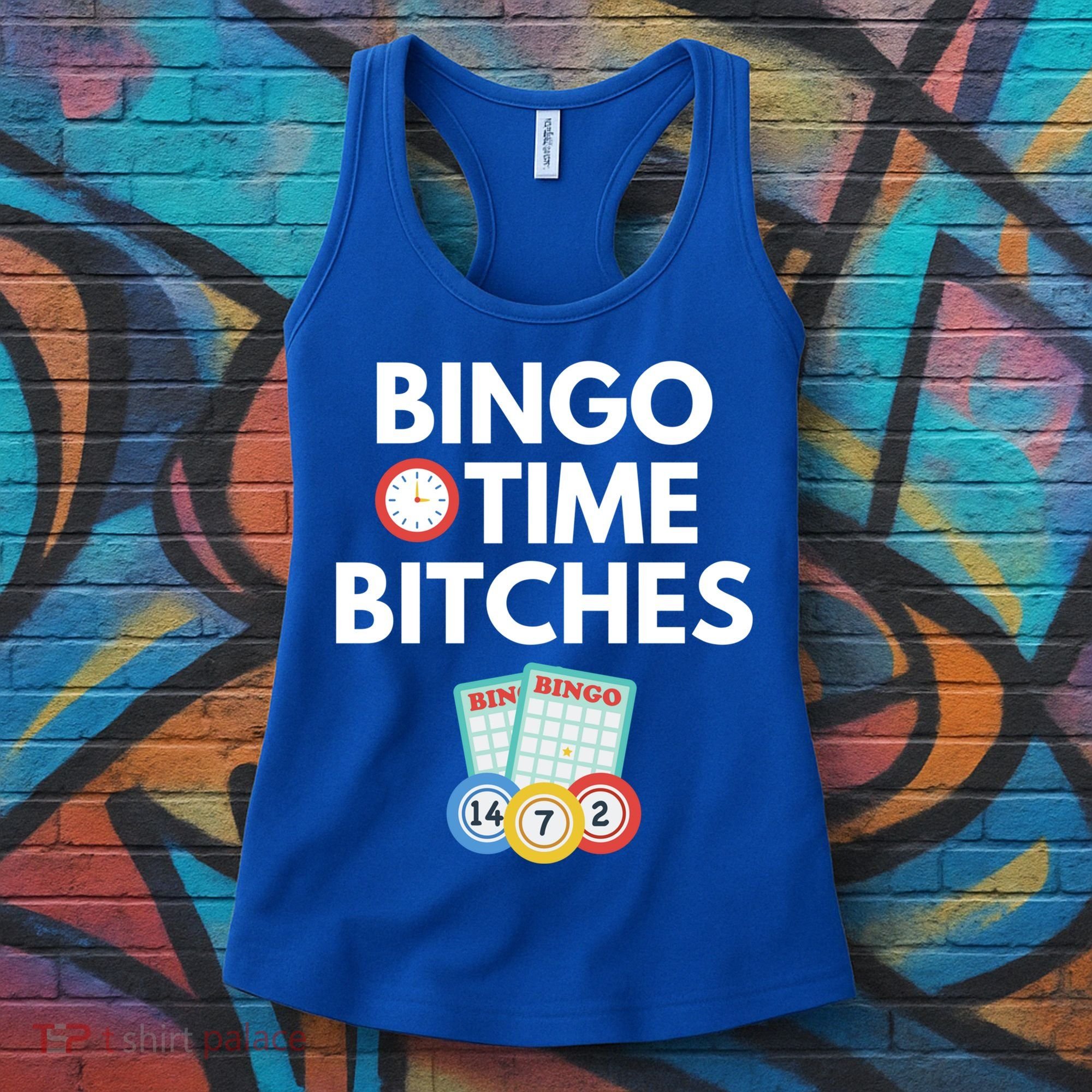 Bingo Time Bitches Funny Bingo Player Game Lover Gift Humor Cute Gift Women's Tank Top