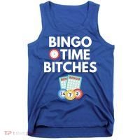 Bingo Time Bitches Funny Bingo Player Game Lover Gift Humor Cute Gift Tank Top thumb 0