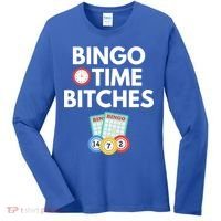 Bingo Time Bitches Funny Bingo Player Game Lover Gift Humor Cute Gift Women's Long Sleeve Shirt thumb 0