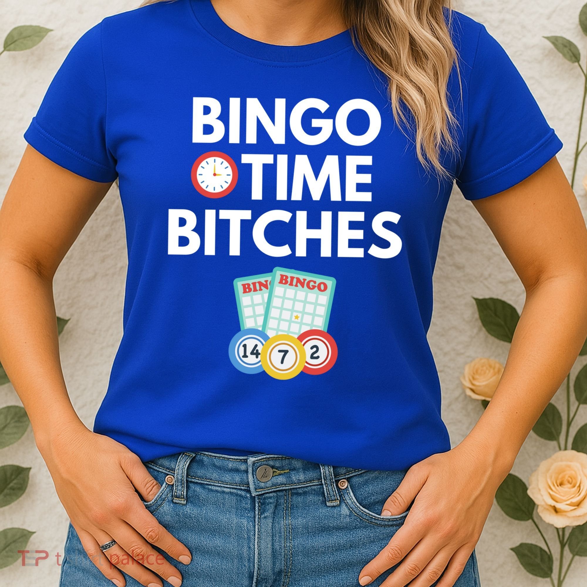 Bingo Time Bitches Funny Bingo Player Game Lover Gift Humor Cute Gift Women's T-Shirt
