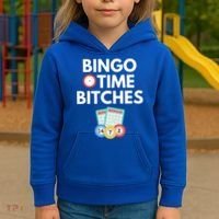 Bingo Time Bitches Funny Bingo Player Game Lover Gift Humor Cute Gift Kids Hoodie thumb 3