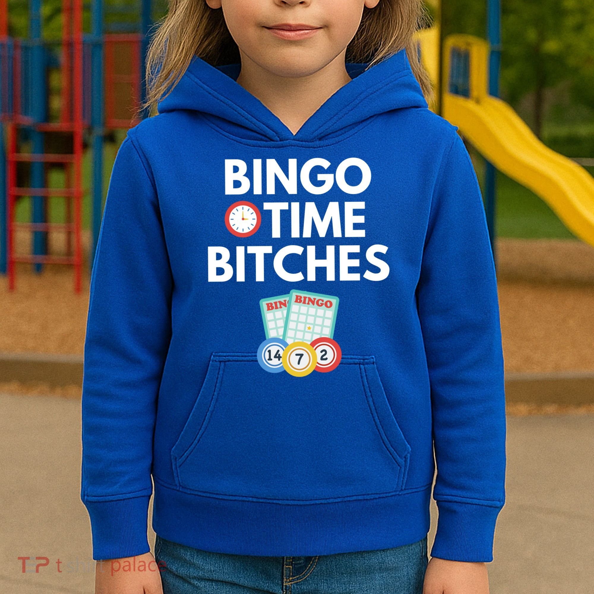Bingo Time Bitches Funny Bingo Player Game Lover Gift Humor Cute Gift Kids Hoodie