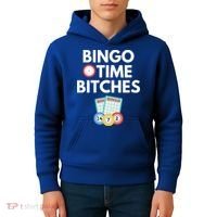 Bingo Time Bitches Funny Bingo Player Game Lover Gift Humor Cute Gift Kids Hoodie thumb 4