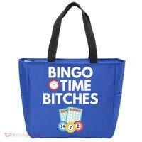Bingo Time Bitches Funny Bingo Player Game Lover Gift Humor Cute Gift Tote Bag thumb 0