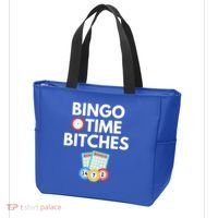 Bingo Time Bitches Funny Bingo Player Game Lover Gift Humor Cute Gift Tote Bag thumb 3