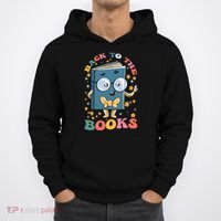 Back To Books Back To School Theme Hoodie thumb 0