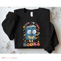 Back To Books Back To School Theme Sweatshirt thumb 2