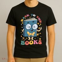 Back To Books Back To School Theme T-Shirt thumb 3