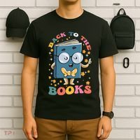 Back To Books Back To School Theme T-Shirt thumb 6