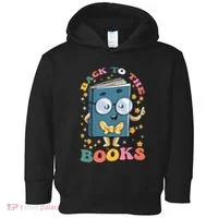 Back To Books Back To School Theme Toddler Hoodie thumb 0