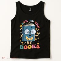 Back To Books Back To School Theme Tank Top thumb 2