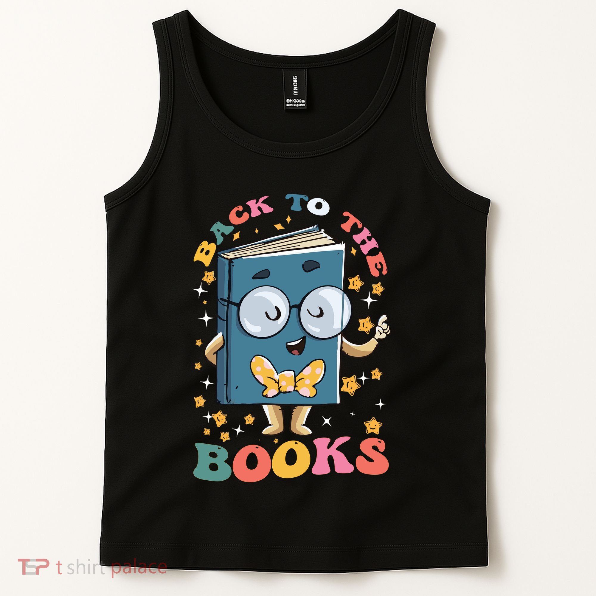 Back To Books Back To School Theme Tank Top