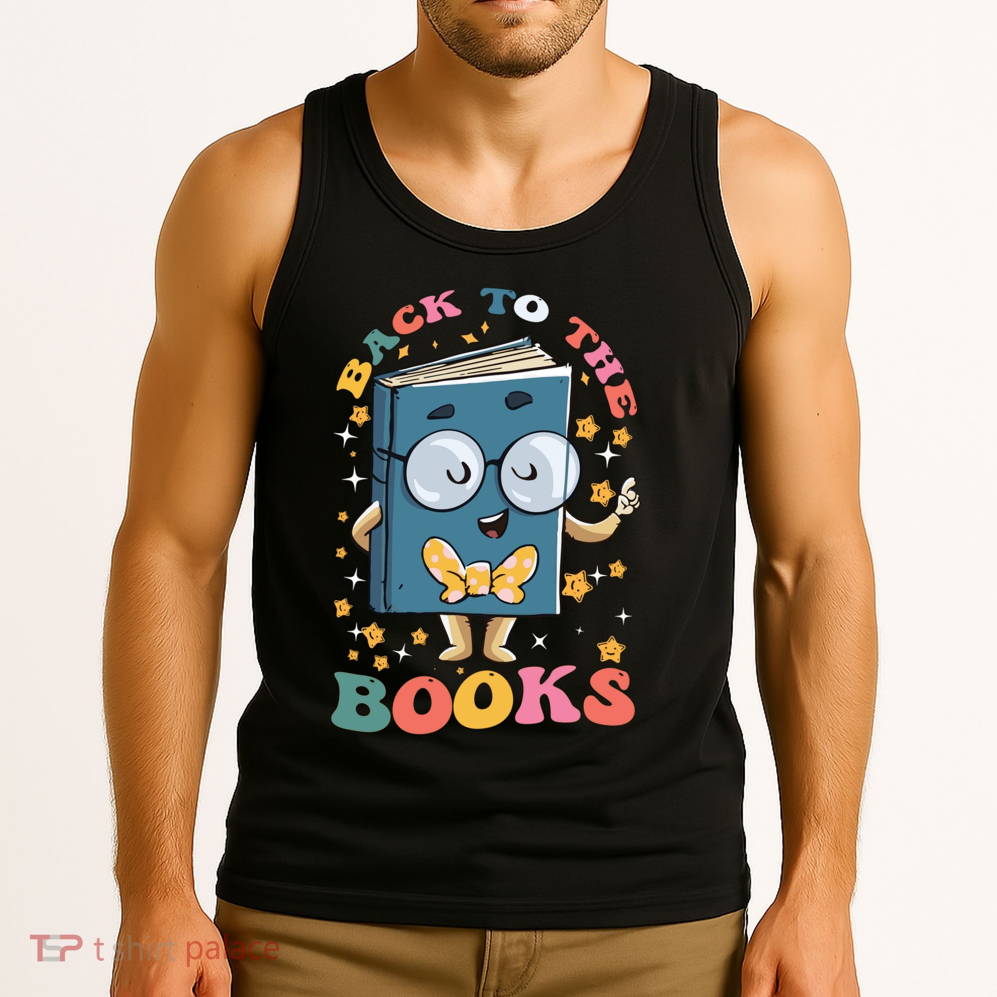 Back To Books Back To School Theme Tank Top