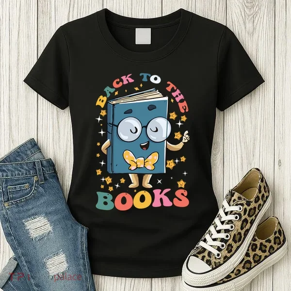 Back To Books Back To School Theme Women's T-Shirt
