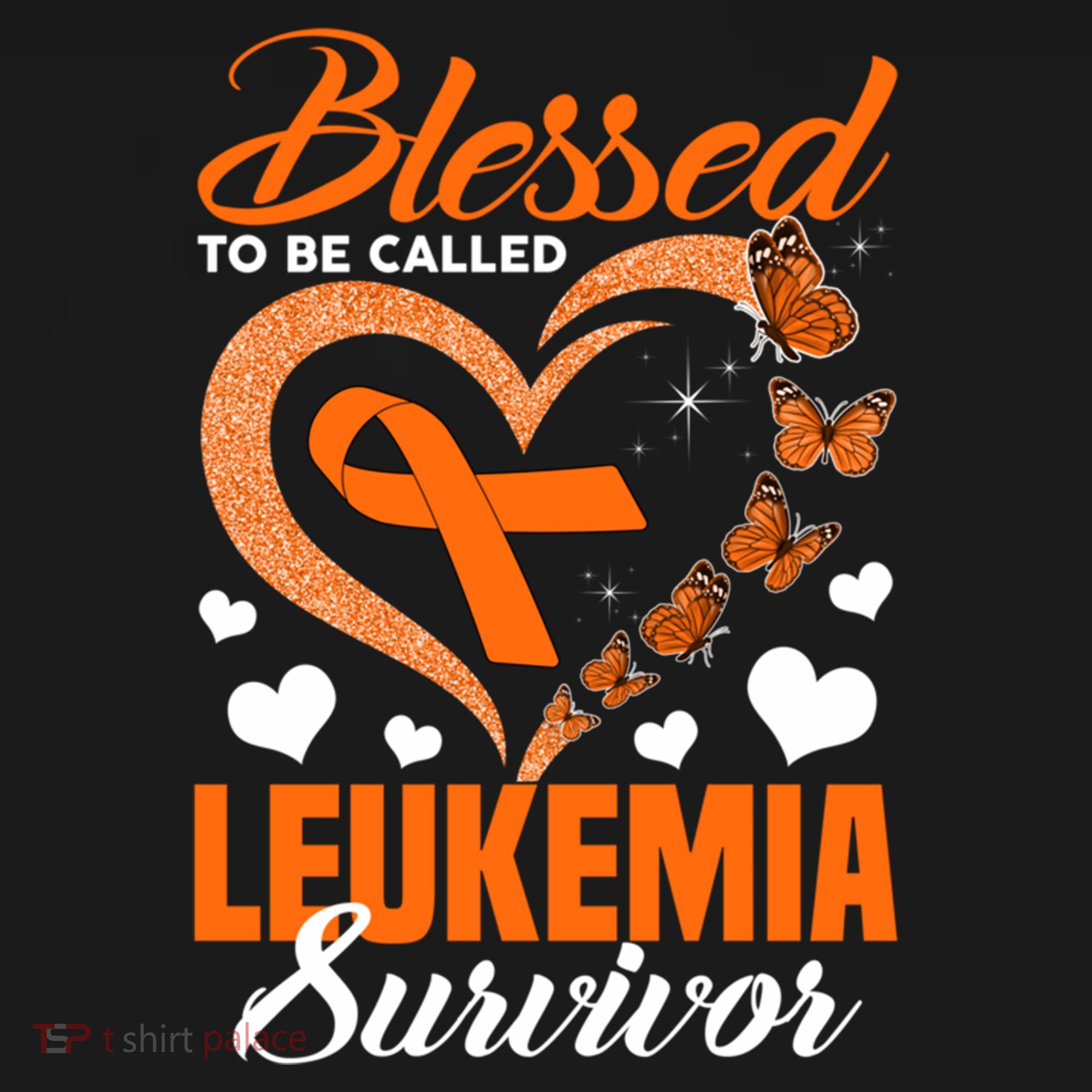Blessed To Be Leukemia Awareness Day Survivor Orange Ribbon Hoodie