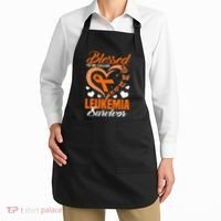Blessed To Be Leukemia Awareness Day Survivor Orange Ribbon Apron thumb 2