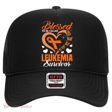 Blessed To Be Leukemia Awareness Day Survivor Orange Ribbon Hat