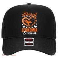 Blessed To Be Leukemia Awareness Day Survivor Orange Ribbon Hat thumb 0