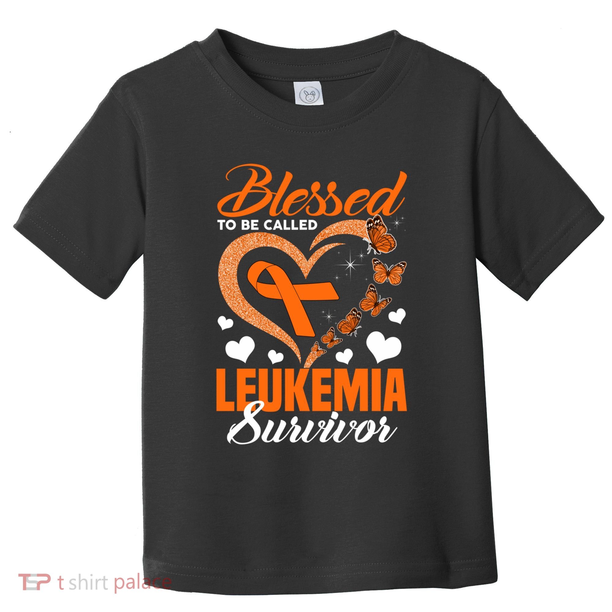 Blessed To Be Leukemia Awareness Day Survivor Orange Ribbon Toddler T-Shirt
