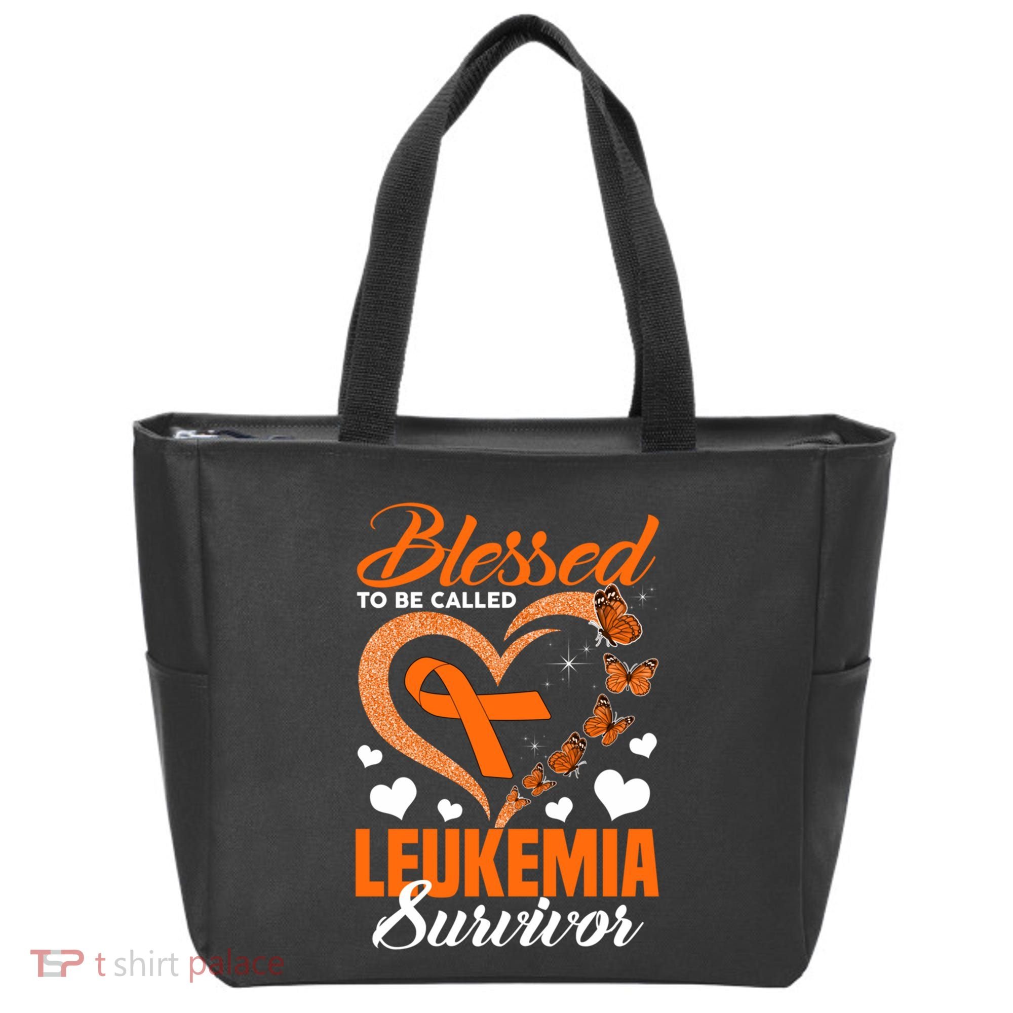 Blessed To Be Leukemia Awareness Day Survivor Orange Ribbon Tote Bag