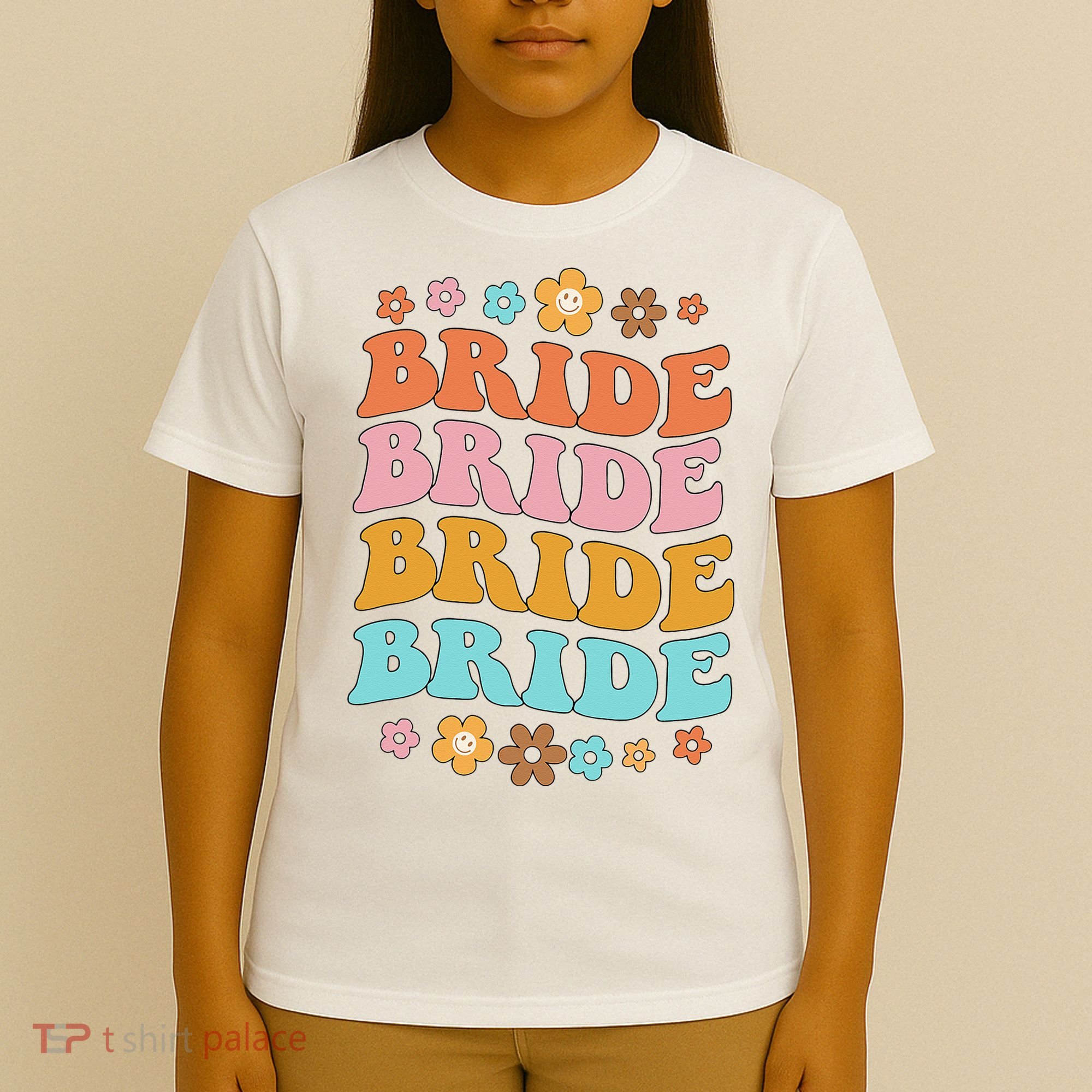 Bride To Be Bridal Shower Groovy Bachelorette Party Matching T-Shirt