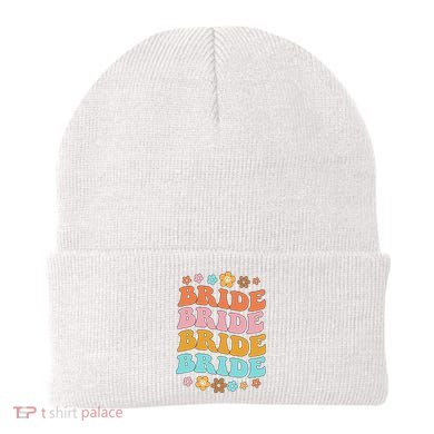 Bride To Be Bridal Shower Groovy Bachelorette Party Matching Beanie