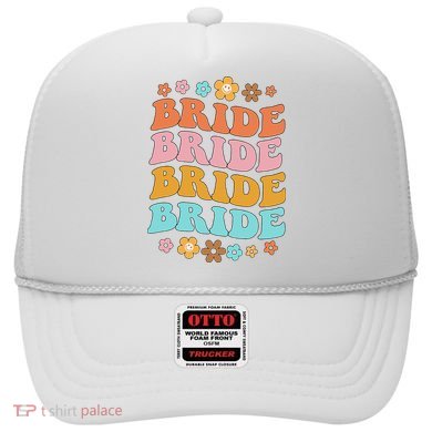Bride To Be Bridal Shower Groovy Bachelorette Party Matching Hat