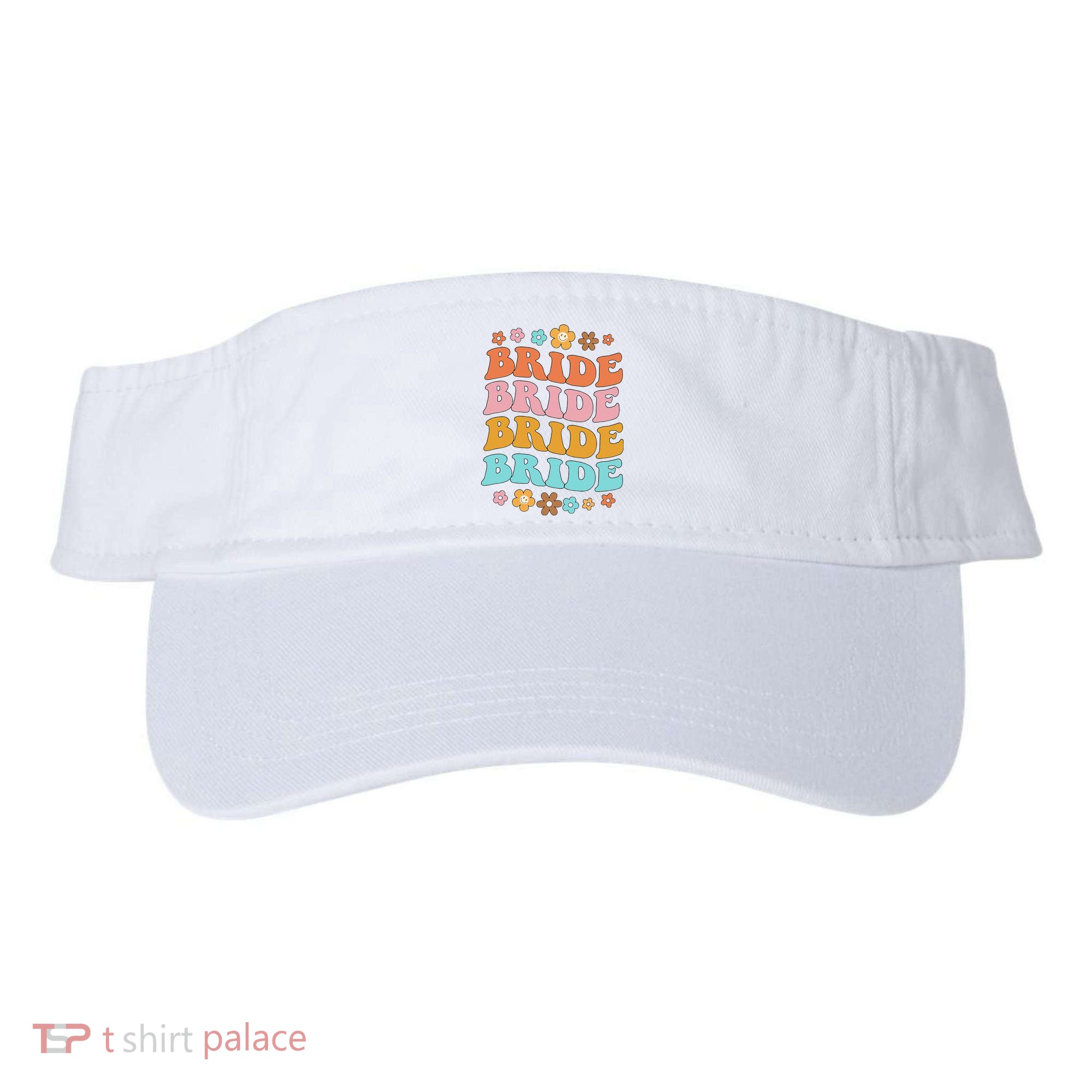 Bride To Be Bridal Shower Groovy Bachelorette Party Matching Visor